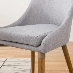 Mørteens Chaises Brea (lot de 2) - Tissu / Frêne massif - Frêne - Gris clair 25 Mørteens Chaises Brea (lot de 2) - Tissu / Frêne massif - Frêne - Gris clair -Chaises Soldes 2022 1000183821 200207 09355200010 DETAILS P000000001000183821