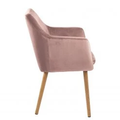 Mørteens Chaises à accoudoirs Nicholas VI - Velours / Chêne massif - 1 chaise -Chaises Soldes 2022 1000183898 190911 16492300005 DETAILS P000000001000183898