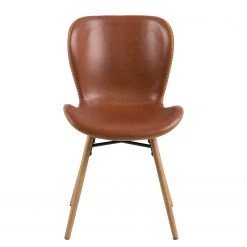 Mørteens Chaises Livaras IV - Imitation cuir / Chêne massif - Marron vintage - Lot de 2 -Chaises Soldes 2022 1000183907 190911 16492400043 DETAILS P000000001000183907