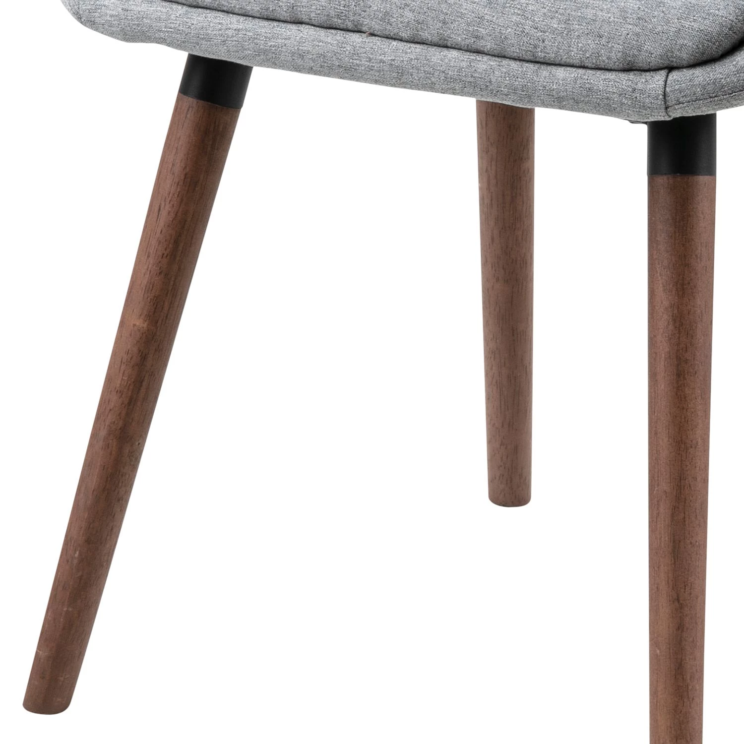 Mørteens Chaises à accoudoirs Maadi (lot de 2) - Tissu / Fer - Gris clair / Noyer 9 Mørteens Chaises à accoudoirs Maadi (lot de 2) - Tissu / Fer - Gris clair / Noyer – Image 7