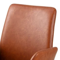Fredriks Chaise à accoudoirs Mailly II - rotatif - Imitation cuir / Acier - Marron / Noir -Chaises Soldes 2022 1000184099 190812 13043900083 DETAILS P000000001000184099