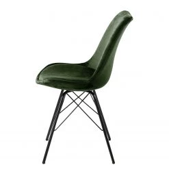 Fredriks Chaises Bonito (lot de 2) - Velours / Fer - Noir - Vert olive -Chaises Soldes 2022 1000184100 190812 13044000089 DETAILS P000000001000184100
