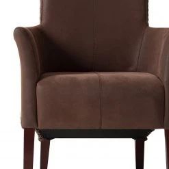 Ars Natura Chaises à accoudoirs Esquina - Imitation cuir / Rotin - Marron vintage / Marron clair chiné -Chaises Soldes 2022 1000184165 200206 10111300009 DETAILS P000000001000184165