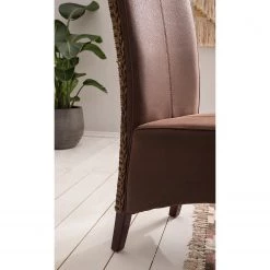 Ars Natura Chaises Julio (lot de 2) - Imitation cuir / Rotin - Marron vintage / Marron clair chiné 23 Ars Natura Chaises Julio (lot de 2) - Imitation cuir / Rotin - Marron vintage / Marron clair chiné -Chaises Soldes 2022 1000184166 200317 14454300002 DETAILS P000000001000184166