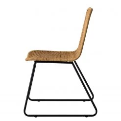 Ars manufacti Chaises Vuna (lot de 2) - Rotin / Métal - Rotin naturel / Noir -Chaises Soldes 2022 1000184175 200206 10111400023 DETAILS P000000001000184175