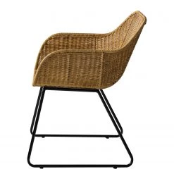 Ars manufacti Chaises à accoudoirs Vuna - Rotin / Métal - Rotin naturel / Noir -Chaises Soldes 2022 1000184178 200317 14455800030 DETAILS P000000001000184178