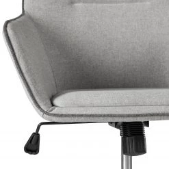 Fredriks Chaise de bureau pivotante Skabu - Tissu / Métal - Chrome - Gris -Chaises Soldes 2022 1000184188 200207 09400300008 DETAILS P000000001000184188