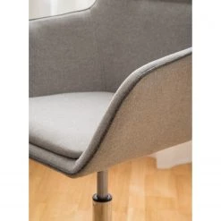 Fredriks Chaise de bureau pivotante Skabu - Tissu / Métal - Chrome - Gris -Chaises Soldes 2022 1000184188 200909 06272900002 DETAILS P000000001000184188