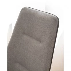 Fredriks Chaise de bureau pivotante Skabu - Tissu / Métal - Chrome - Gris -Chaises Soldes 2022 1000184188 200909 06272900003 DETAILS P000000001000184188