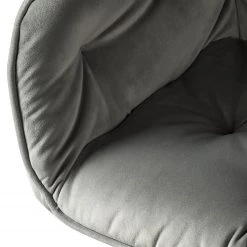 Jack & Alice Chaises à accoudoirs Tilly - Velours / Métal - Noir - Gris -Chaises Soldes 2022 1000184190 200207 09400700025 DETAILS P000000001000184190