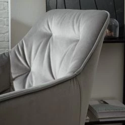 Jack & Alice Chaises à accoudoirs Tilly - Velours / Métal - Noir - Gris -Chaises Soldes 2022 1000184190 200414 13030600002 DETAILS P000000001000184190