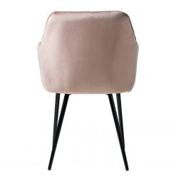 Jack & Alice Chaises à accoudoirs Tilly - Velours / Métal - Noir - Rose vieilli -Chaises Soldes 2022 1000184191 200207 09400800030 DETAILS P000000001000184191