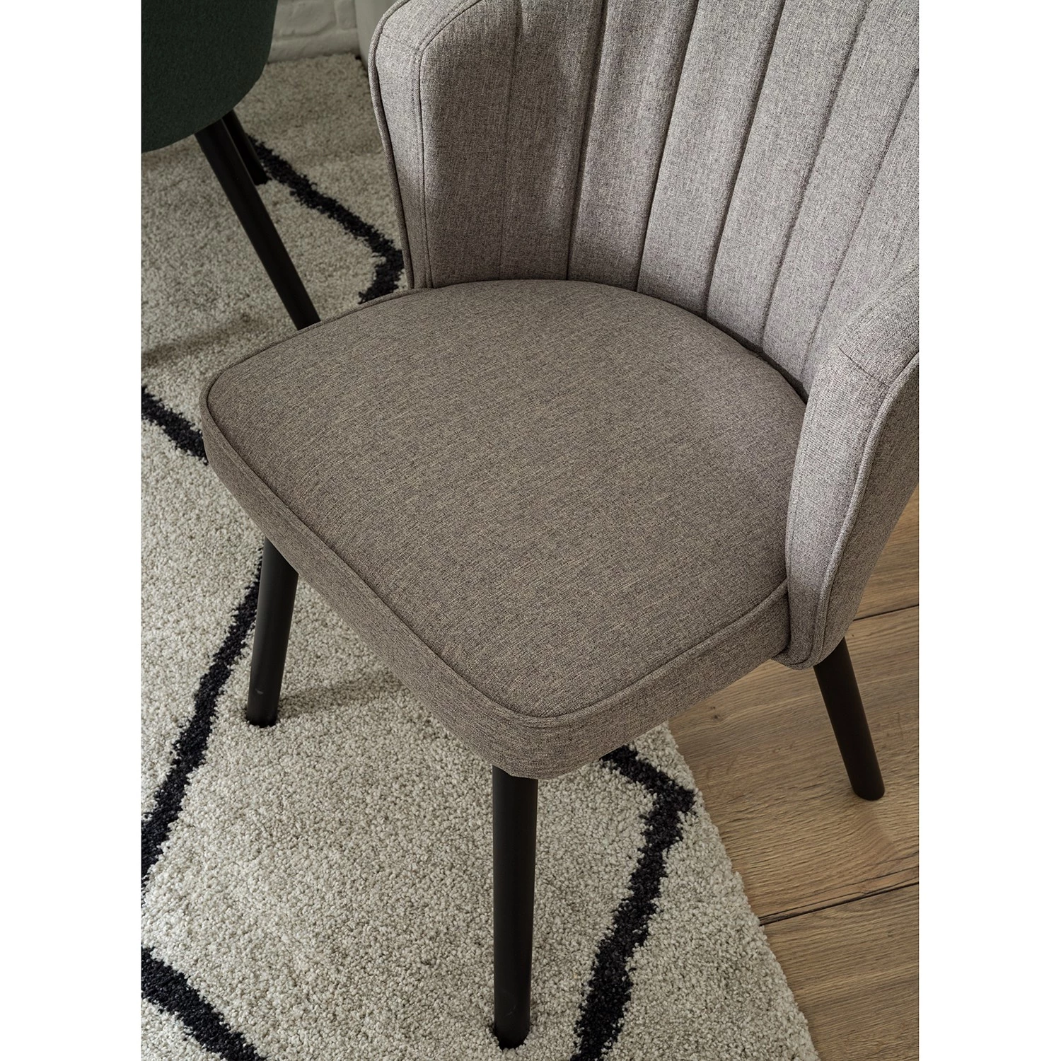 Mørteens Chaise capitonnée Sollia - Tissu / Hêtre massif - Noir - Gris 13 Mørteens Chaise capitonnée Sollia - Tissu / Hêtre massif - Noir - Gris – Image 11