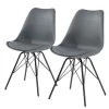 Norrwood Chaises Beatty (lot de 2) - Gris - Noir 2 Norrwood Chaises Beatty (lot de 2) - Gris - Noir -Chaises Soldes 2022 1000189778 191119 12525200032 IMAGE P000000001000189778