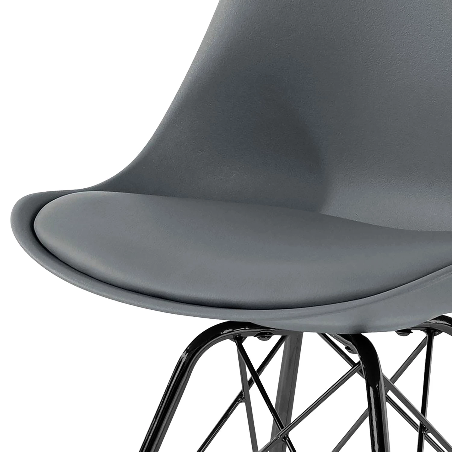 Norrwood Chaises Beatty (lot de 2) - Gris - Noir 9 Norrwood Chaises Beatty (lot de 2) - Gris - Noir – Image 7