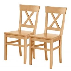 Schösswender Chaises Linz (lot de 2) - Hêtre massif - Hêtre