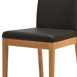 Schösswender Chaises Nora (lot de 2) - Cuir véritable / Chêne sauvage massif - Noir -Chaises Soldes 2022 1000191402 191120 16130500087 DETAILS P000000001000191402