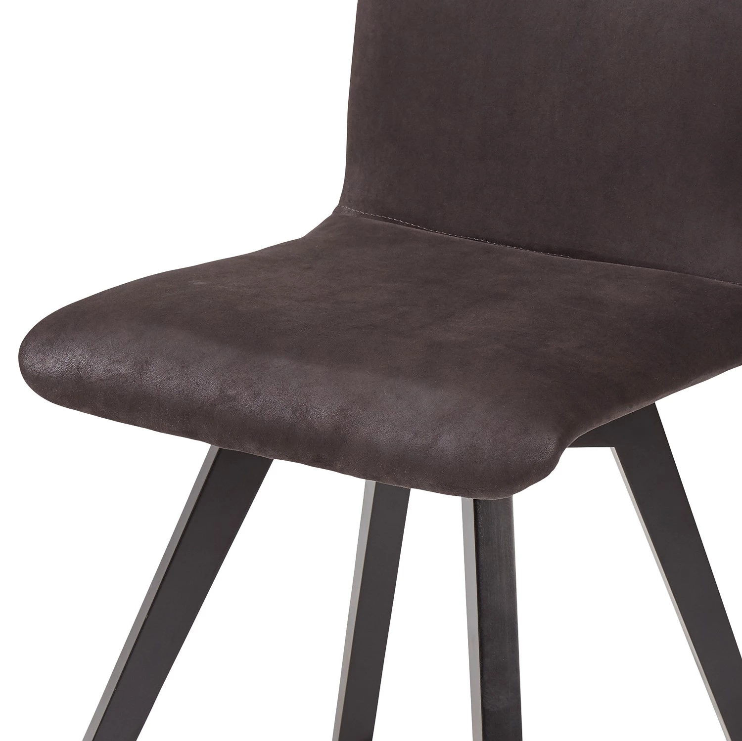 Schösswender Chaises Karla II (lot de 2) - Imitation cuir / Hêtre verni - Marron 5 Schösswender Chaises Karla II (lot de 2) - Imitation cuir / Hêtre verni - Marron – Image 3