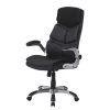 Fredriks Fauteuil de direction Bigbee - Imitation cuir - Noir