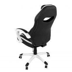 Furnitive Gaming Chair Meon - Imitation cuir / Matière plastique - Noir / Blanc mat -Chaises Soldes 2022 1000196340 191220 12361100015 DETAILS P000000001000196340