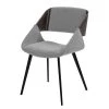 Norrwood Chaise capitonnée Zempin - Tissu / Métal - Imitation noyer - Gris clair 1 Norrwood Chaise capitonnée Zempin - Tissu / Métal - Imitation noyer - Gris clair -Chaises Soldes 2022 1000200199 200206 07392400001 IMAGE P000000001000200199