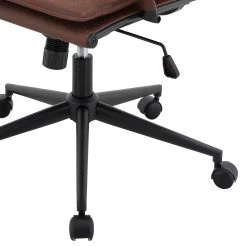 Ars manufacti Chaise de bureau Buyck - Microfibre / Métal - Marron vintage / Noir mat 8 Ars manufacti Chaise de bureau Buyck - Microfibre / Métal - Marron vintage / Noir mat -Chaises Soldes 2022 1000201104 200206 10591300008 DETAILS P000000001000201104