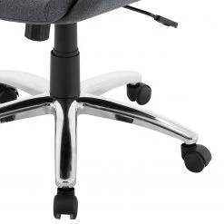 Fredriks Chaise de bureau Hensol - Microfibre et imitation cuir - Gris / Chrome -Chaises Soldes 2022 1000201106 200206 10591300016 DETAILS P000000001000201106