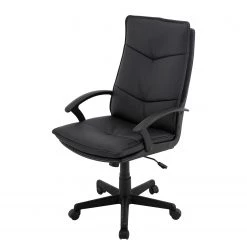 Fredriks Chaise de bureau Rhos - Imitation cuir / Matière plastique - Noir