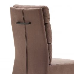 Fredriks Chaises cantilever Redan (lot de 2) - Microfibre / Acier - Marron vintage - Noir -Chaises Soldes 2022 1000201146 200317 18343400027 DETAILS P000000001000201146