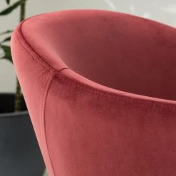 Mørteens Chaise à accoudoirs Koloa I - Velours / Acier - Bordeaux / Noir -Chaises Soldes 2022 1000205088 201229 14352700008 DETAILS P000000001000205088