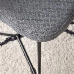 Mørteens Chaises à accoudoirs Tulia - Tissu / Acier - Gris foncé / Noir -Chaises Soldes 2022 1000205089 201130 09444900006 DETAILS P000000001000205089