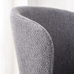 Mørteens Chaises à accoudoirs Tulia - Tissu / Acier - Gris foncé / Noir -Chaises Soldes 2022 1000205089 210129 13285700005 DETAILS P000000001000205089