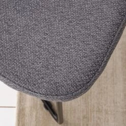 Mørteens Chaises à accoudoirs Tulia - Tissu / Acier - Gris foncé / Noir -Chaises Soldes 2022 1000205089 210129 13285700006 DETAILS P000000001000205089