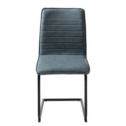 Mørteens Chaises cantilever Lylen (lot de 2) - Imitation cuir / Acier - Noir - Bleu vintage 22 Mørteens Chaises cantilever Lylen (lot de 2) - Imitation cuir / Acier - Noir - Bleu vintage -Chaises Soldes 2022 1000205096 201022 13511200002 DETAILS P000000001000205096