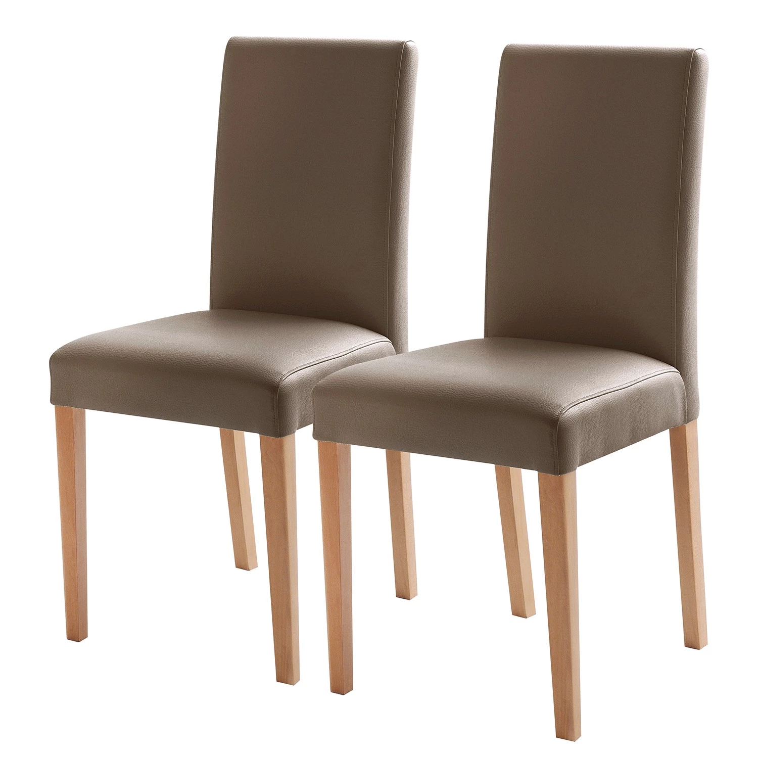 Ars Natura Chaises Flen (lot de 2) - Cappuccino - Hêtre clair 3 Ars Natura Chaises Flen (lot de 2) - Cappuccino - Hêtre clair