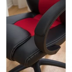 Furnitive Chaise gamer Livaro - Imitation cuir et mesh / Matière plastique - Noir / Rouge -Chaises Soldes 2022 1000207819 201008 06395600011 DETAILS P000000001000207819
