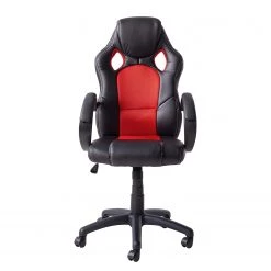 Furnitive Chaise gamer Livaro - Imitation cuir et mesh / Matière plastique - Noir / Rouge -Chaises Soldes 2022 1000207819 201008 11430600002 DETAILS P000000001000207819