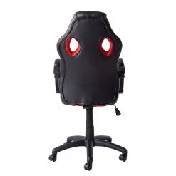 Furnitive Chaise gamer Livaro - Imitation cuir et mesh / Matière plastique - Noir / Rouge -Chaises Soldes 2022 1000207819 201008 11430600004 DETAILS P000000001000207819