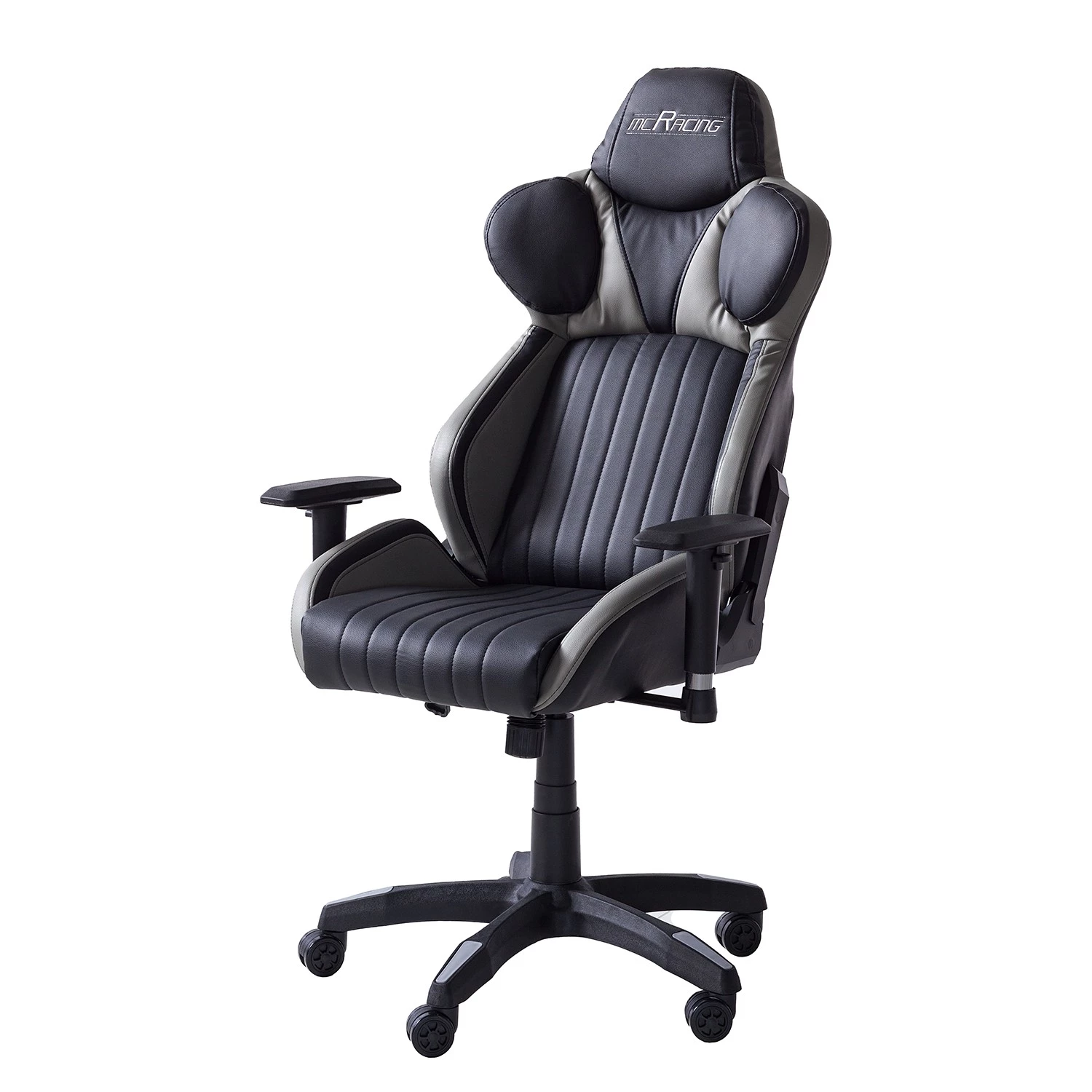 Furnitive Chaise gamer mcRacing II - Cuir synthétique / Matière plastique - Noir 2 Furnitive Chaise gamer mcRacing II - Cuir synthétique / Matière plastique - Noir