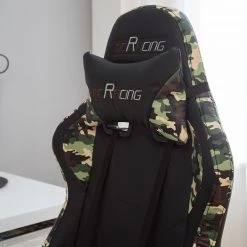 Furnitive Chaise gamer mcRacing N51 - Imitation cuir / Matière plastique - Noir / Camouflage -Chaises Soldes 2022 1000207826 201008 06404000058 DETAILS P000000001000207826