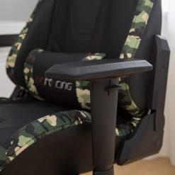 Furnitive Chaise gamer mcRacing N51 - Imitation cuir / Matière plastique - Noir / Camouflage -Chaises Soldes 2022 1000207826 201008 06404100060 DETAILS P000000001000207826