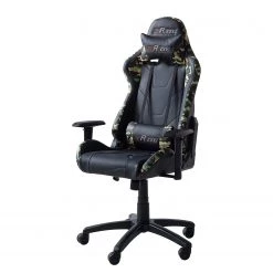 Furnitive Chaise gamer mcRacing N51 - Imitation cuir / Matière plastique - Noir / Camouflage