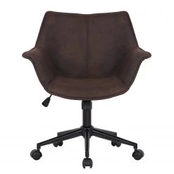 Ars manufacti Chaise de bureau Nurmes - Microfibre / Matière plastique - Marron vintage / Noir -Chaises Soldes 2022 1000210875 200814 11094500094 DETAILS P000000001000210875