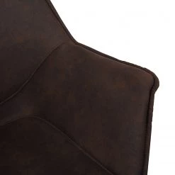 Ars manufacti Chaise de bureau Nurmes - Microfibre / Matière plastique - Marron vintage / Noir -Chaises Soldes 2022 1000210875 200814 11094700099 DETAILS P000000001000210875