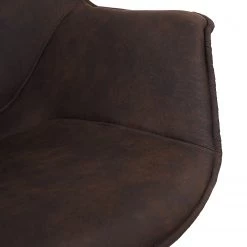 Ars manufacti Chaise de bureau Nurmes - Microfibre / Matière plastique - Marron vintage / Noir -Chaises Soldes 2022 1000210875 200814 11094800100 DETAILS P000000001000210875
