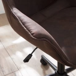 Ars manufacti Chaise de bureau Nurmes - Microfibre / Matière plastique - Marron vintage / Noir -Chaises Soldes 2022 1000210875 210125 15204700003 DETAILS P000000001000210875