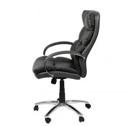 Furnitive Fauteuil de bureau Blackford XXL - Imitation cuir / Métal - Gris / Chrome -Chaises Soldes 2022 1000211328 200511 14230100005 DETAILS P000000001000211328