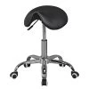 Furnitive Tabouret de bureau Cloquet - Imitation cuir / Métal - Chrome - Noir -Chaises Soldes 2022 1000211720 200506 12473000060 IMAGE P000000001000211720