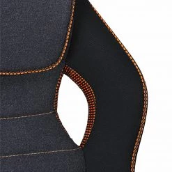 Furnitive Chaise gamer Vance - Tissu / Tissage à plat - Noir / Orange -Chaises Soldes 2022 1000211723 200506 12473100083 DETAILS P000000001000211723