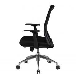 Furnitive Fauteuil de bureau Buggio - Mesh / Aluminium - Noir -Chaises Soldes 2022 1000211731 200506 12473200127 DETAILS P000000001000211731